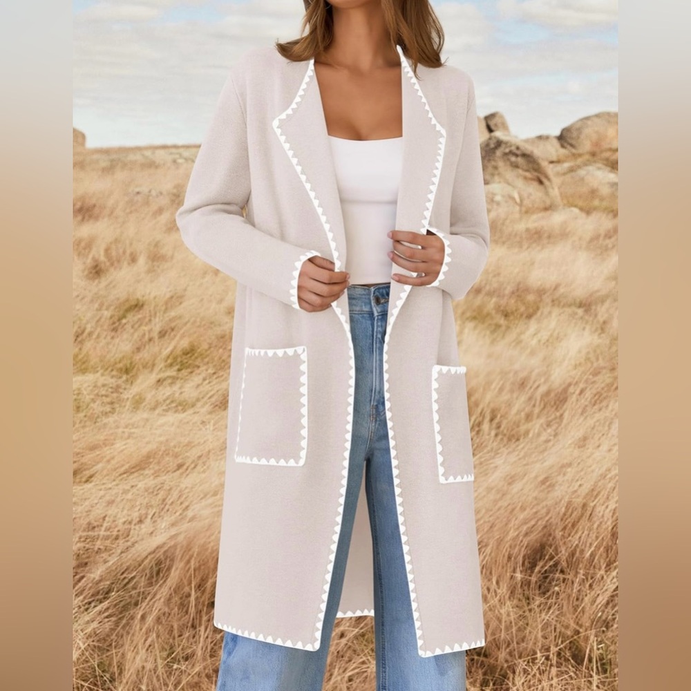New Zesica open front long cardigan soft M